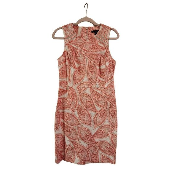 Banana Republic coral sleeveless shift dress size 6 - Picture 1 of 8